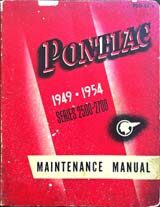 Pontiac Canadian Maintenance Manual 1949-1954 cover