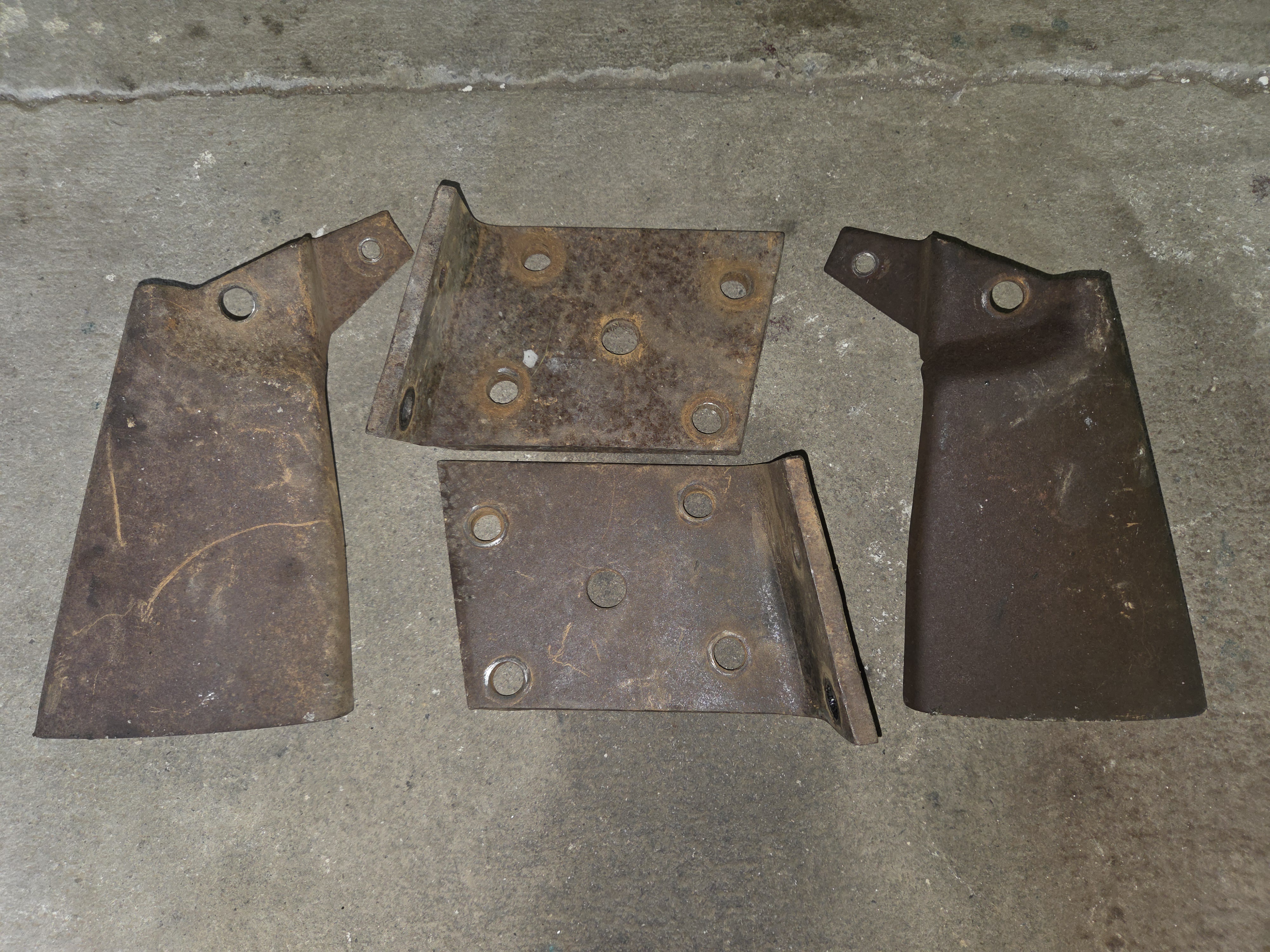 1950-54 Pontiac leaf spring plates, shock guards